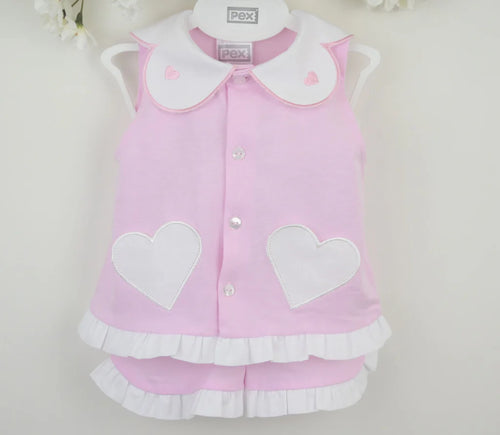 Embroidered Heart Set