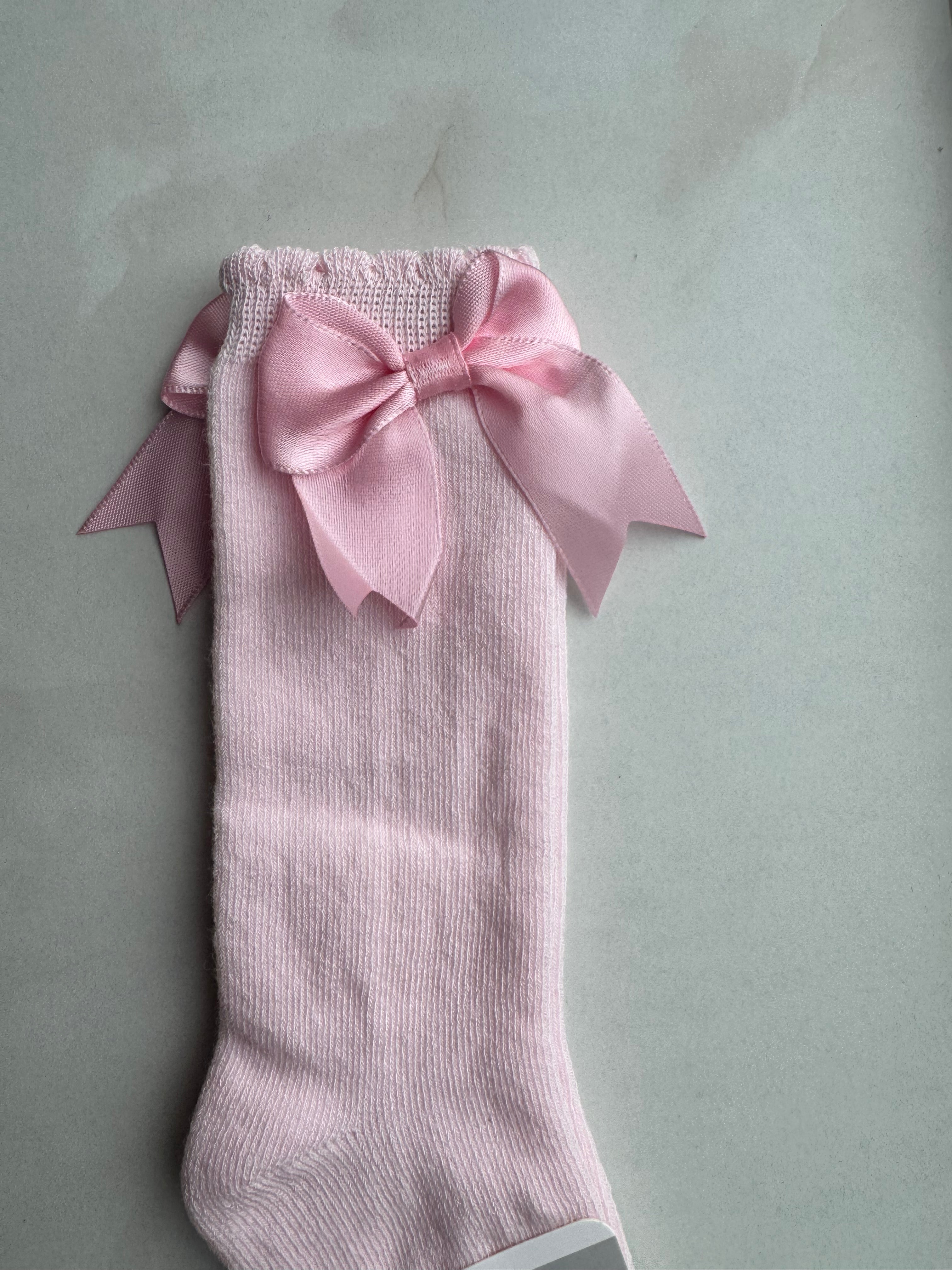 Pink knee high socks