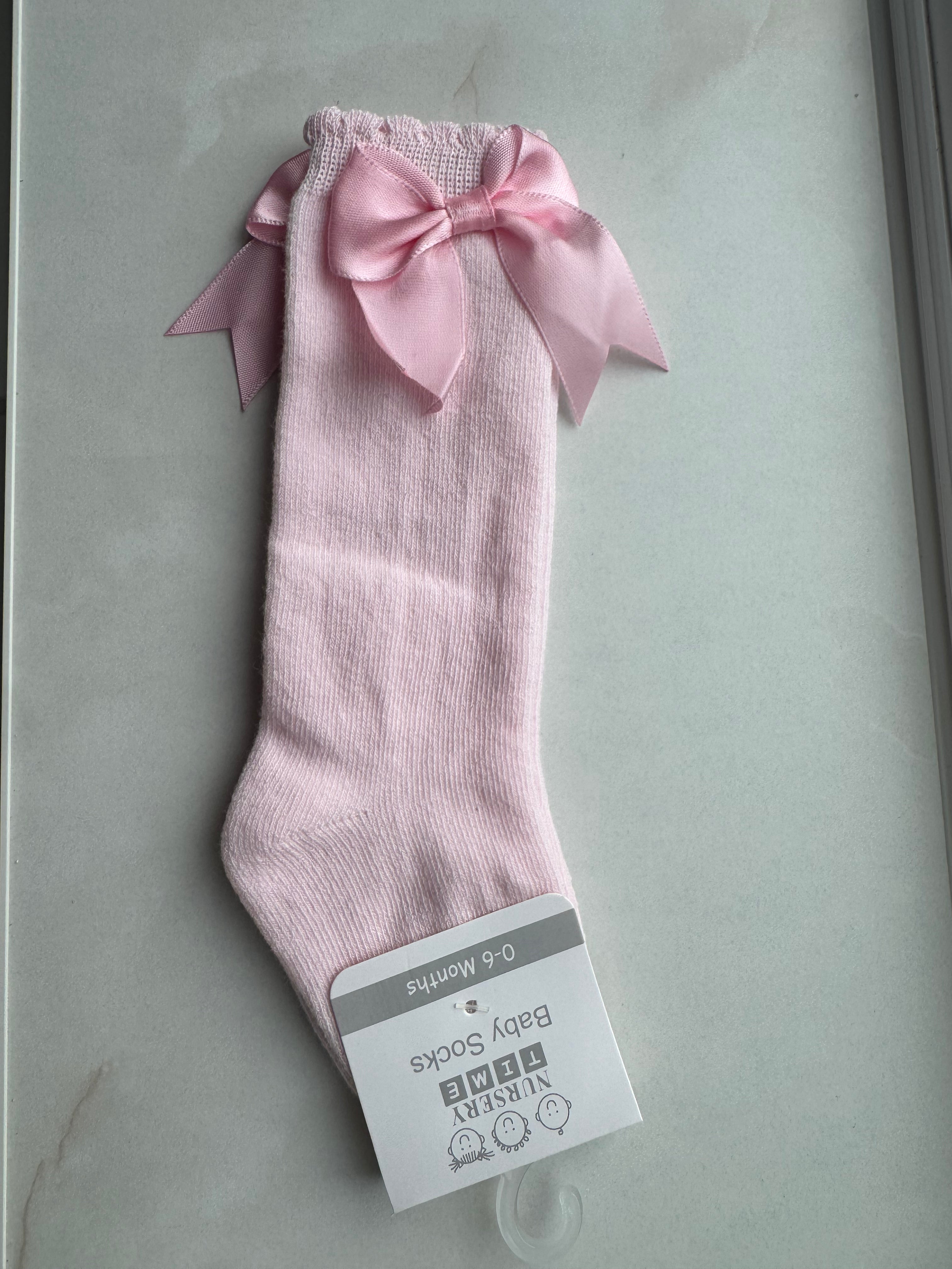 Pink knee high socks