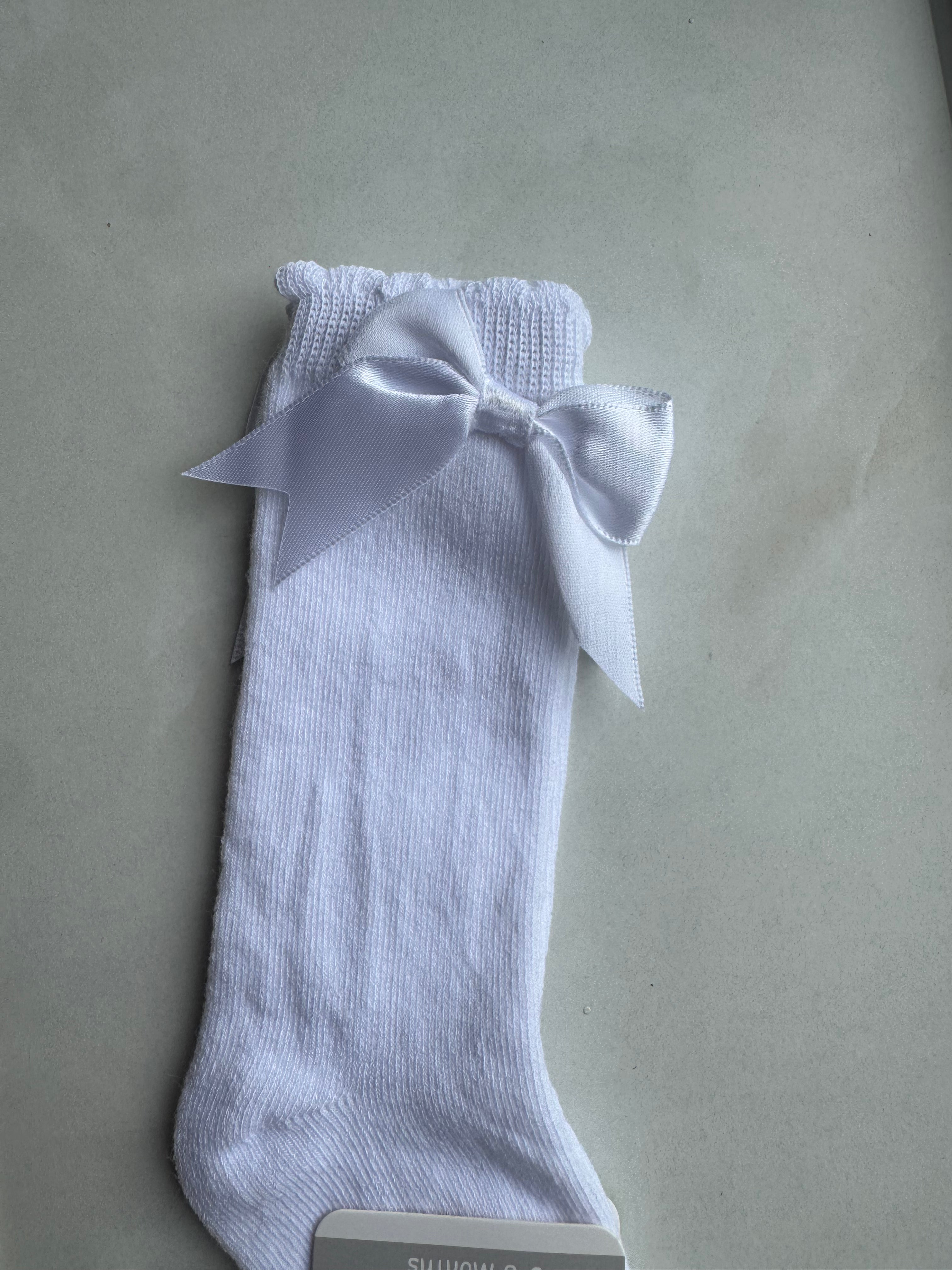 White knee high socks